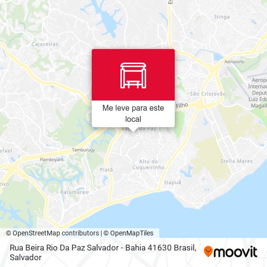 Rua Beira Rio Da Paz Salvador - Bahia 41630 Brasil mapa