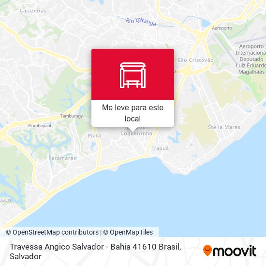 Travessa Angico Salvador - Bahia 41610 Brasil mapa