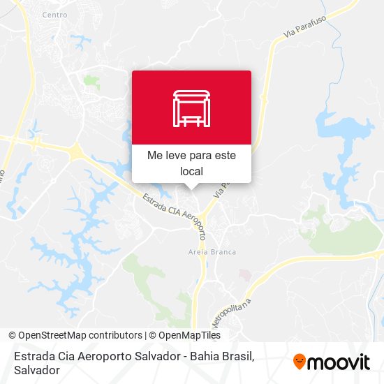 Estrada Cia Aeroporto Salvador - Bahia Brasil mapa