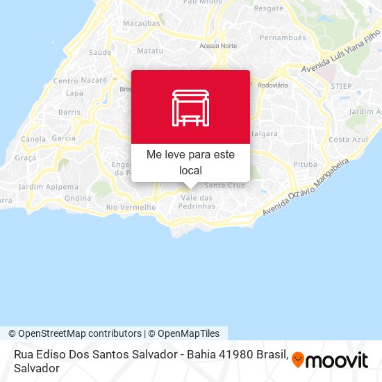 Rua Ediso Dos Santos Salvador - Bahia 41980 Brasil mapa