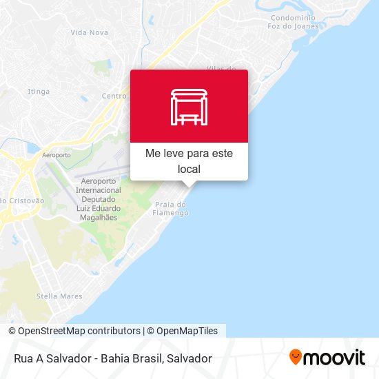 Rua A Salvador - Bahia Brasil mapa