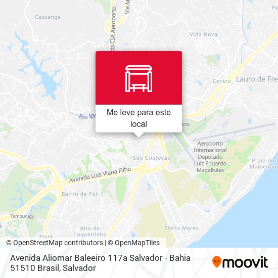 Avenida Aliomar Baleeiro 117a Salvador - Bahia 51510 Brasil mapa
