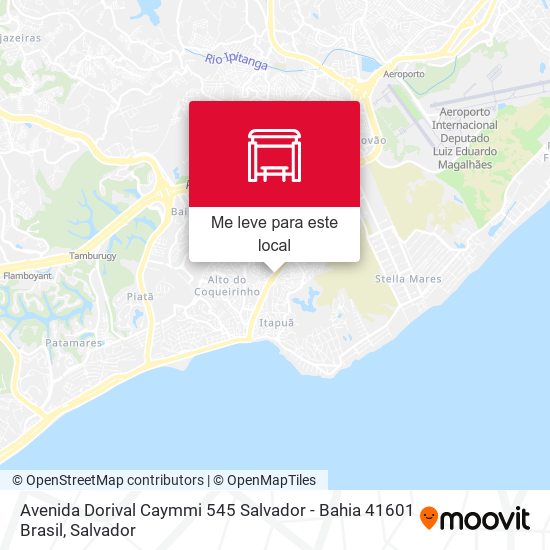 Avenida Dorival Caymmi 545 Salvador - Bahia 41601 Brasil mapa
