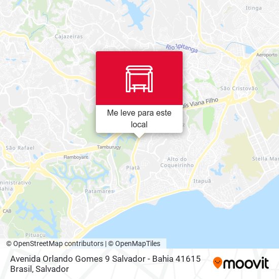 Avenida Orlando Gomes 9 Salvador - Bahia 41615 Brasil mapa