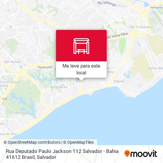 Rua Deputado Paulo Jackson 112 Salvador - Bahia 41612 Brasil mapa