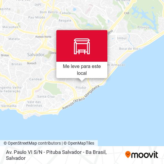 Av. Paulo VI S / N - Pituba Salvador - Ba Brasil mapa