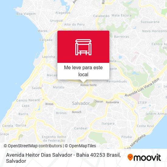 Avenida Heitor Dias Salvador - Bahia 40253 Brasil mapa