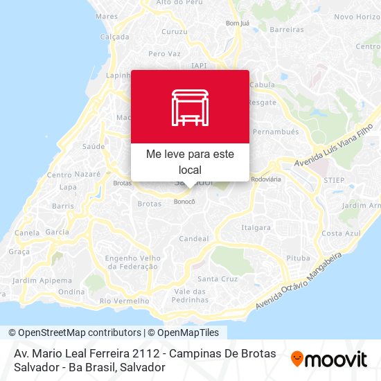 Av. Mario Leal Ferreira 2112 - Campinas De Brotas Salvador - Ba Brasil mapa