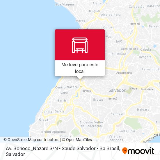 Av. Bonocô_Nazaré S / N - Saúde Salvador - Ba Brasil mapa