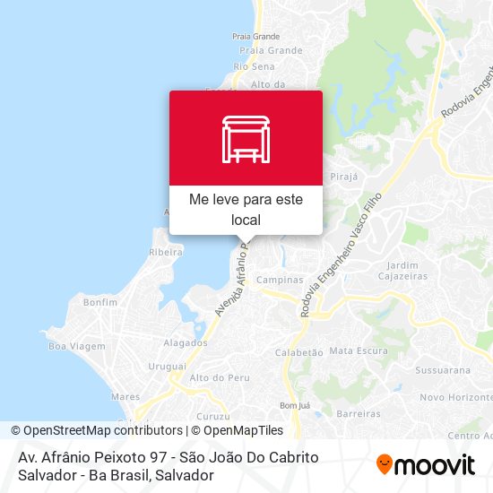 Av. Afrânio Peixoto 97 - São João Do Cabrito Salvador - Ba Brasil mapa