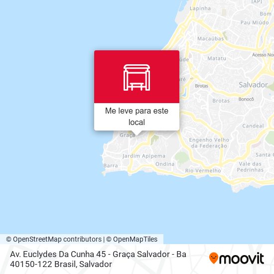 Av. Euclydes Da Cunha 45 - Graça Salvador - Ba 40150-122 Brasil mapa