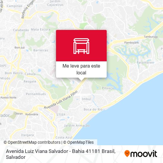 Avenida Luiz Viana Salvador - Bahia 41181 Brasil mapa