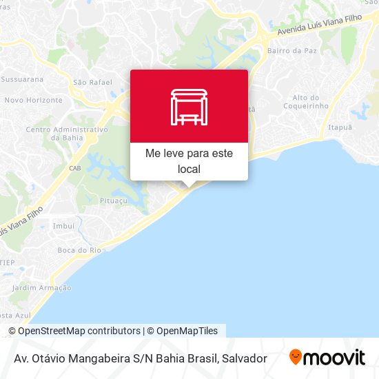 Av. Otávio Mangabeira S / N Bahia Brasil mapa