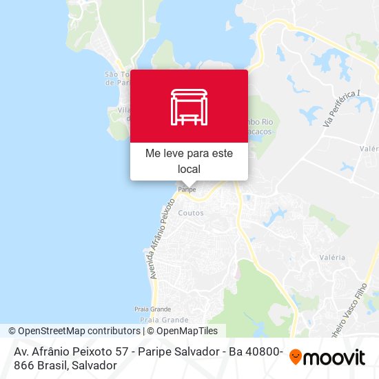 Av. Afrânio Peixoto 57 - Paripe Salvador - Ba 40800-866 Brasil mapa