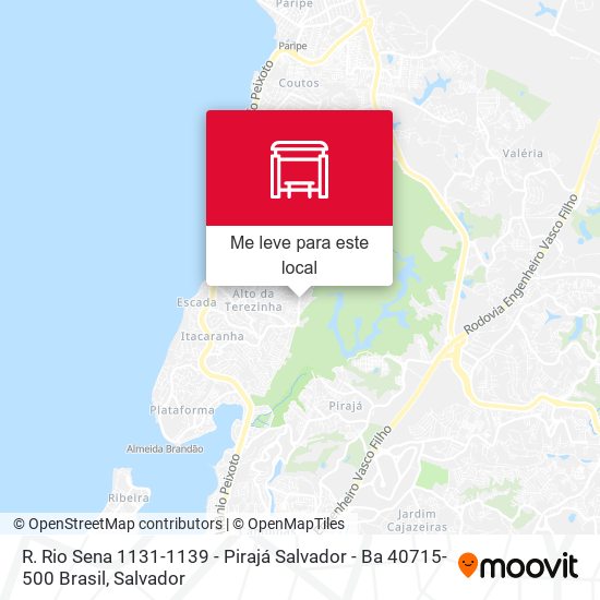 R. Rio Sena 1131-1139 - Pirajá Salvador - Ba 40715-500 Brasil mapa