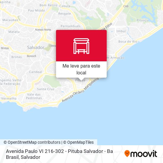 Avenida Paulo VI 216-302 - Pituba Salvador - Ba Brasil mapa