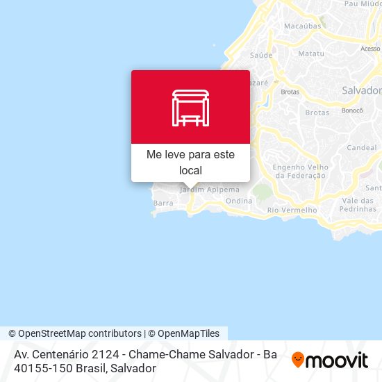 Av. Centenário 2124 - Chame-Chame Salvador - Ba 40155-150 Brasil mapa
