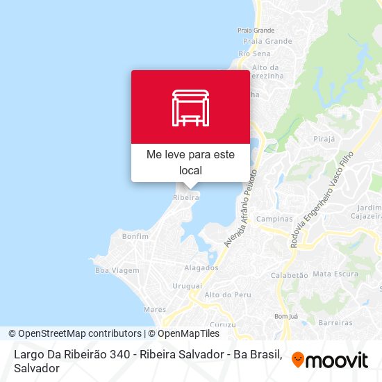 Largo Da Ribeirão 340 - Ribeira Salvador - Ba Brasil mapa