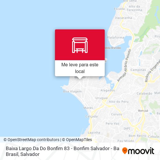 Baixa Largo Da Do Bonfim 83 - Bonfim Salvador - Ba Brasil mapa