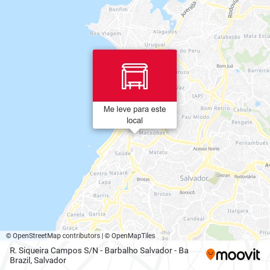 R. Siqueira Campos S / N - Barbalho Salvador - Ba Brazil mapa