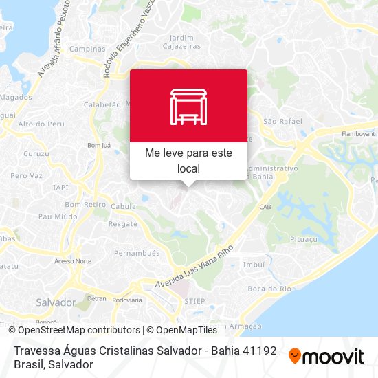 Travessa Águas Cristalinas Salvador - Bahia 41192 Brasil mapa