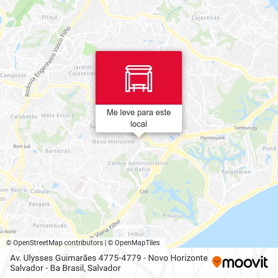 Av. Ulysses Guimarães 4775-4779 - Novo Horizonte Salvador - Ba Brasil mapa