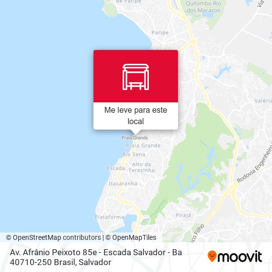 Av. Afrânio Peixoto 85e - Escada Salvador - Ba 40710-250 Brasil mapa