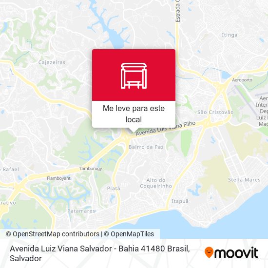Avenida Luiz Viana Salvador - Bahia 41480 Brasil mapa