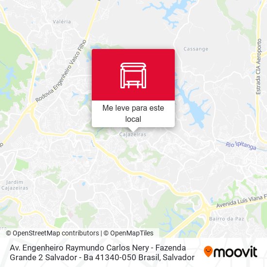 Av. Engenheiro Raymundo Carlos Nery - Fazenda Grande 2 Salvador - Ba 41340-050 Brasil mapa