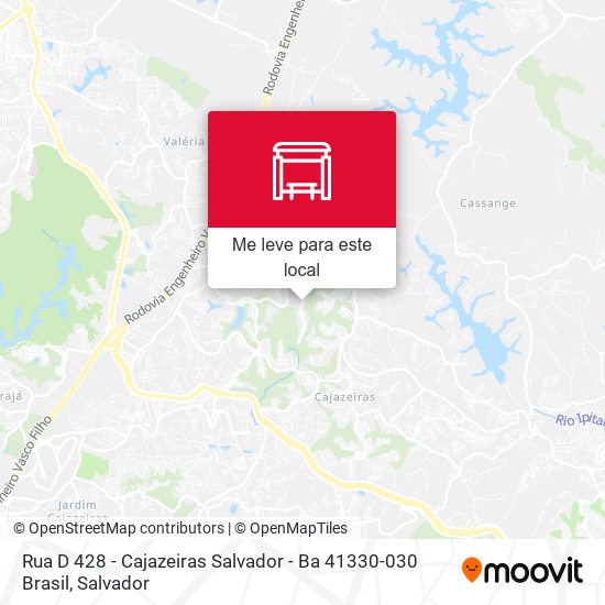 Rua D 428 - Cajazeiras Salvador - Ba 41330-030 Brasil mapa
