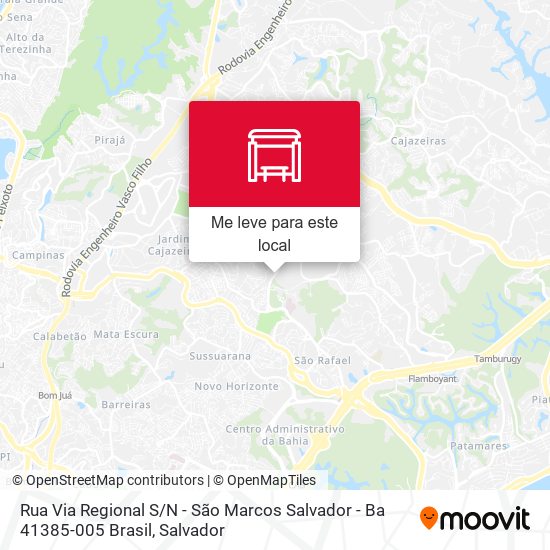 Rua Via Regional S / N - São Marcos Salvador - Ba 41385-005 Brasil mapa