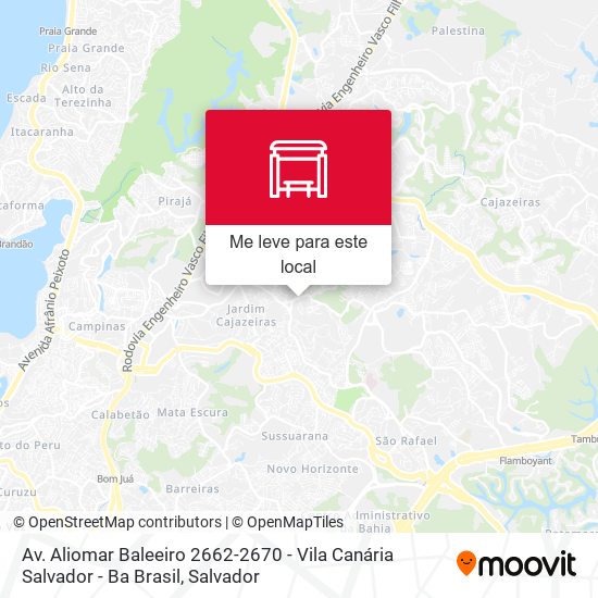 Av. Aliomar Baleeiro 2662-2670 - Vila Canária Salvador - Ba Brasil mapa