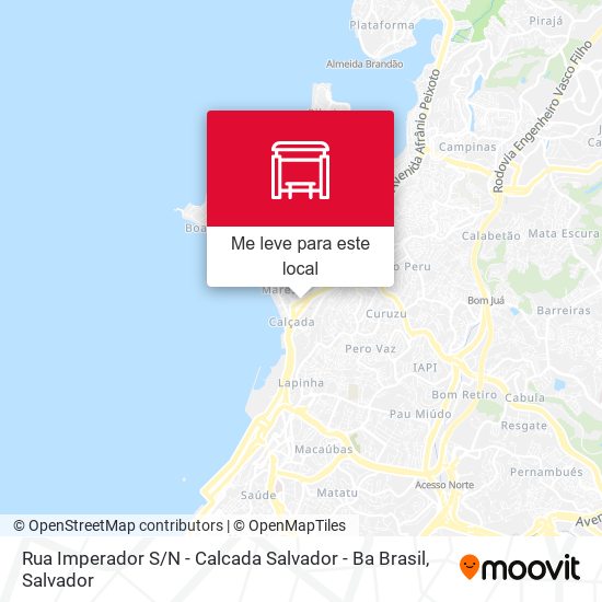 Rua Imperador S / N - Calcada Salvador - Ba Brasil mapa