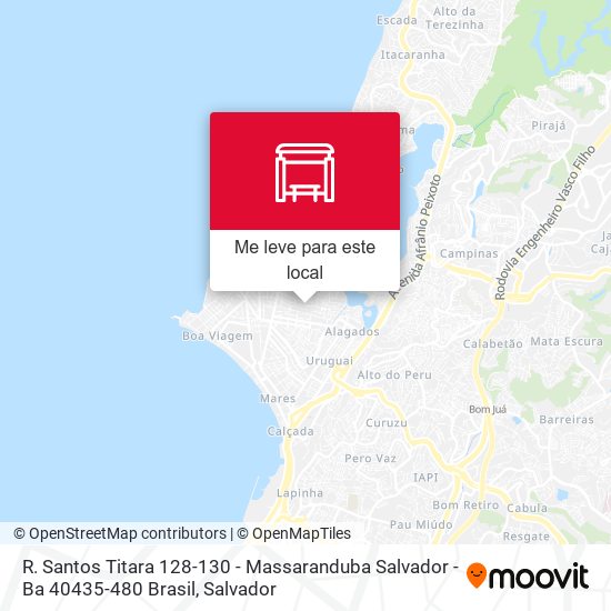 R. Santos Titara 128-130 - Massaranduba Salvador - Ba 40435-480 Brasil mapa