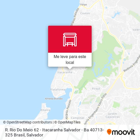 R. Rio Do Meio 62 - Itacaranha Salvador - Ba 40713-325 Brasil mapa