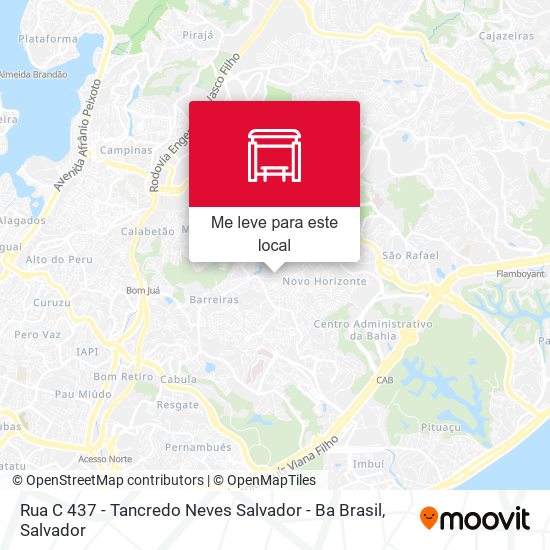 Rua C 437 - Tancredo Neves Salvador - Ba Brasil mapa