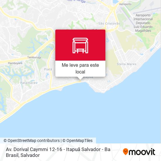 Av. Dorival Caymmi 12-16 - Itapuã Salvador - Ba Brasil mapa