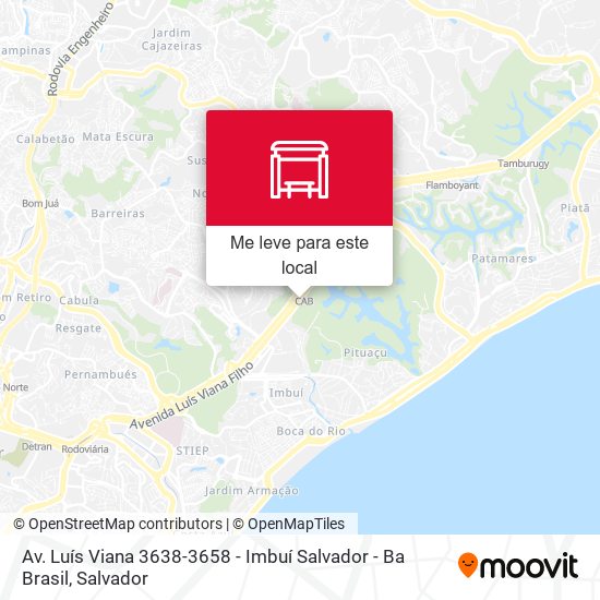 Av. Luís Viana 3638-3658 - Imbuí Salvador - Ba Brasil mapa