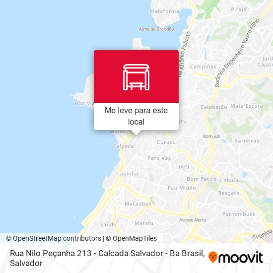 Rua Nilo Peçanha 213 - Calcada Salvador - Ba Brasil mapa