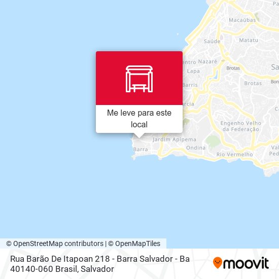 Rua Barão De Itapoan 218 - Barra Salvador - Ba 40140-060 Brasil mapa