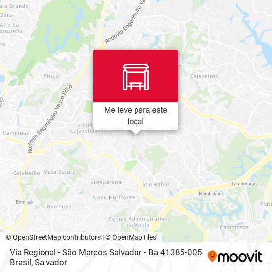 Via Regional - São Marcos Salvador - Ba 41385-005 Brasil mapa