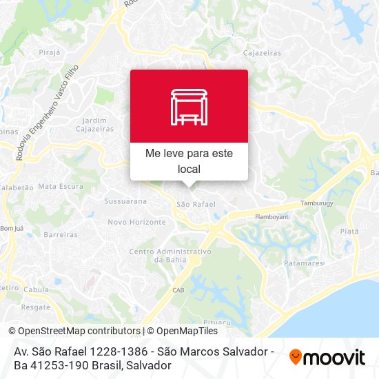 Av. São Rafael 1228-1386 - São Marcos Salvador - Ba 41253-190 Brasil mapa