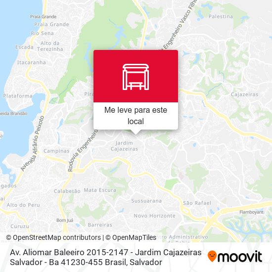 Av. Aliomar Baleeiro 2015-2147 - Jardim Cajazeiras Salvador - Ba 41230-455 Brasil mapa