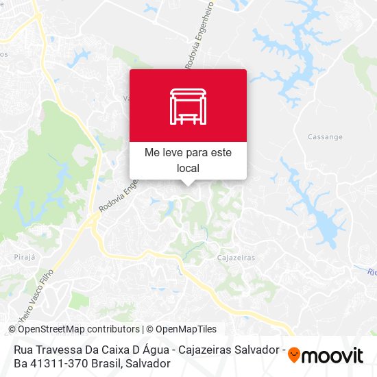 Rua Travessa Da Caixa D Água - Cajazeiras Salvador - Ba 41311-370 Brasil mapa