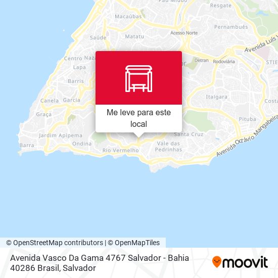 Avenida Vasco Da Gama 4767 Salvador - Bahia 40286 Brasil mapa