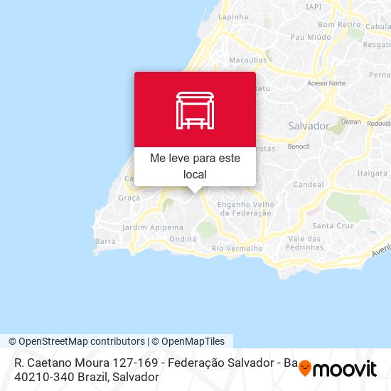 R. Caetano Moura 127-169 - Federação Salvador - Ba 40210-340 Brazil mapa