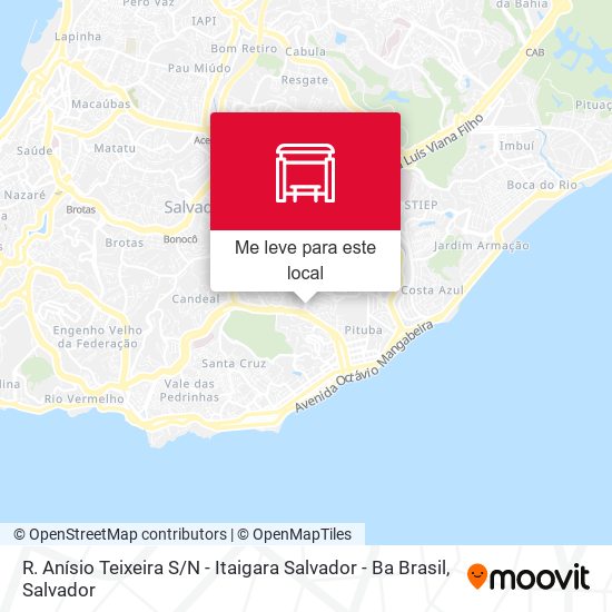 R. Anísio Teixeira S / N - Itaigara Salvador - Ba Brasil mapa