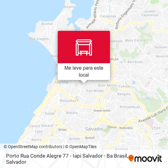Porto Rua Conde Alegre 77 - Iapi Salvador - Ba Brasil mapa