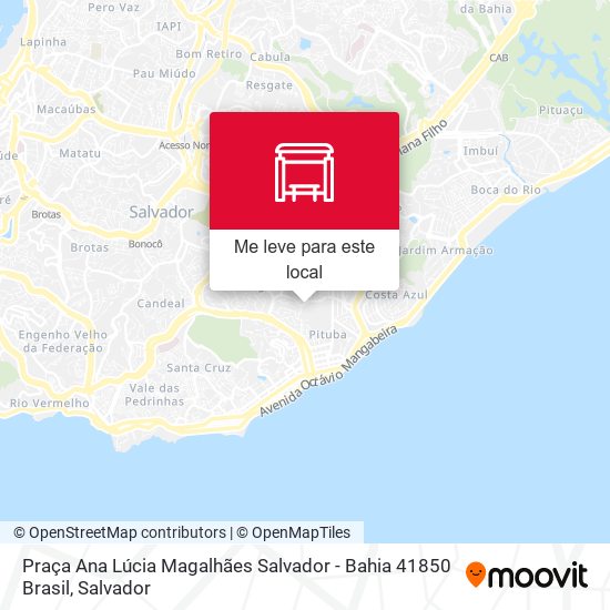 Praça Ana Lúcia Magalhães Salvador - Bahia 41850 Brasil mapa