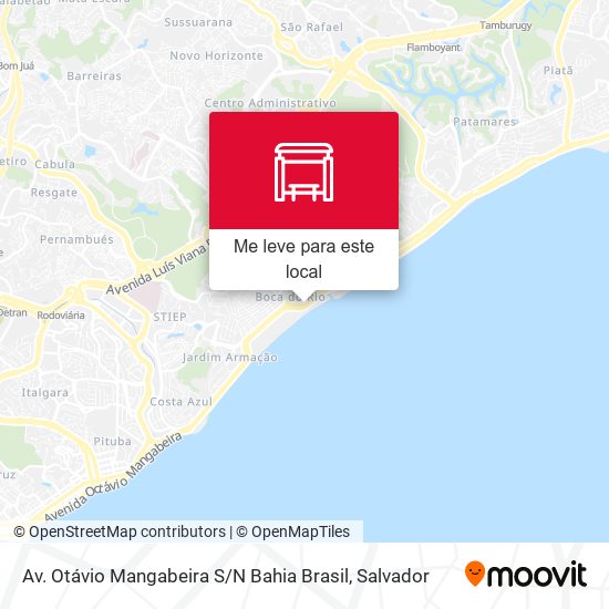 Av. Otávio Mangabeira S / N Bahia Brasil mapa